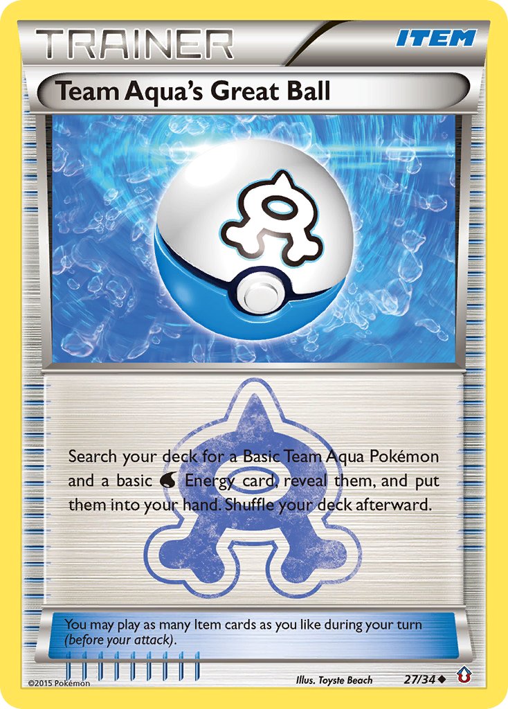Team Aqua's Great Ball [Reverse Holo]